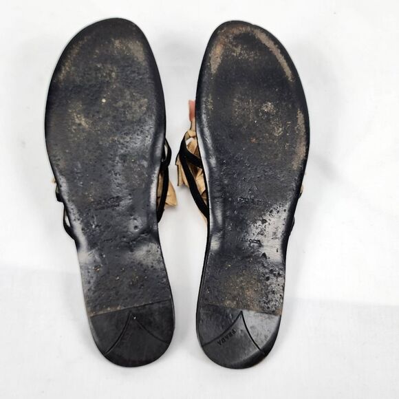 Prada James Jean Fairy Collection Black and Pink Women's Sandals Size 8.5 - Picture 9 of 10